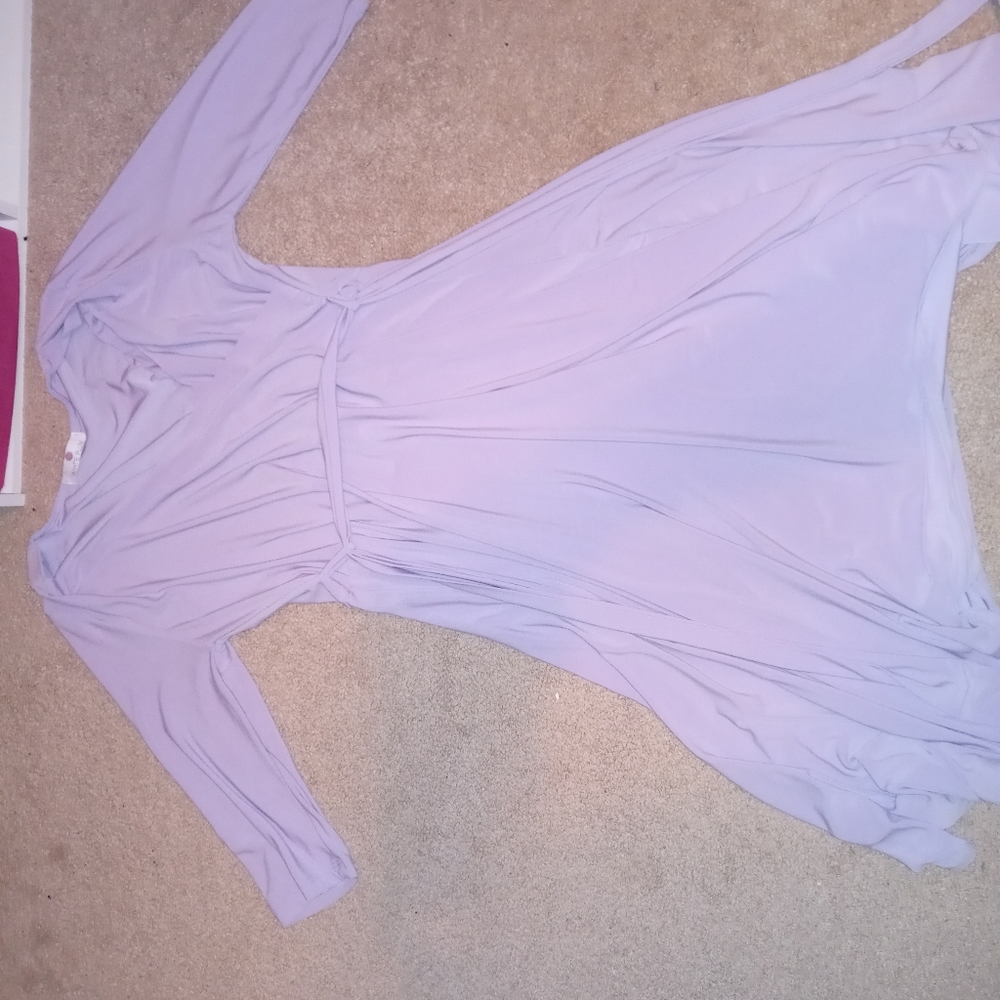 Lilac wrap dress